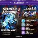 Cookie Run Kingdom Account Shadow Milk Starter All Server