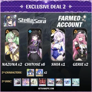 Exclusive Deal 2 Chitose Stella Sora Account Starter Global Server