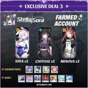 Exclusive Deal 3 Chitose Stella Sora Account Starter Global Server