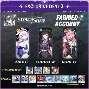 Exclusive Deal 2 Chitose Stella Sora Account Starter Global Server