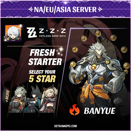 Banyue Zenless Zone Zero Account Starter All Server