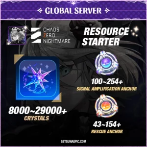 chaos zero nightmare resource starter account