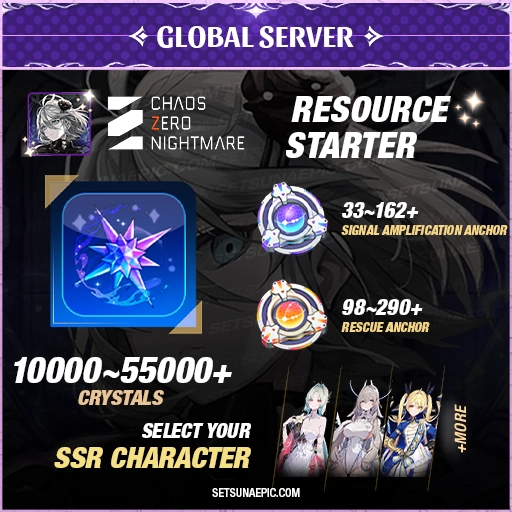 Chaos Zero Nightmare Account Resource Starter Global Server