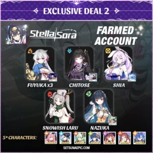 Exclusive Deal 2 Chitose Stella Sora Account Starter Global Server