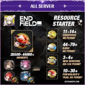 arknight endfield resource starter account