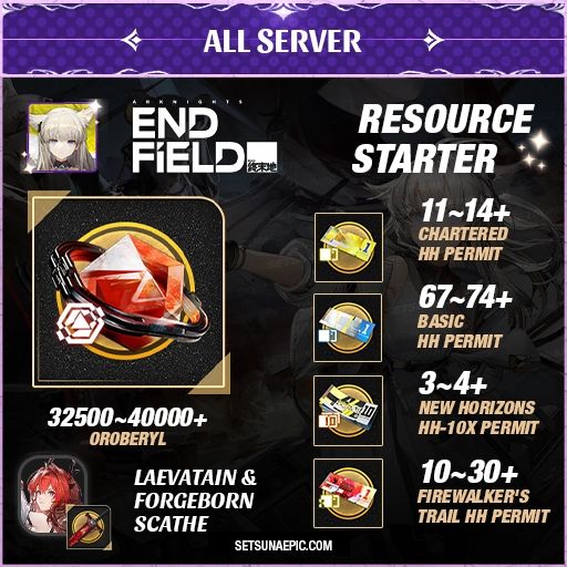 arknight endfield resource starter account
