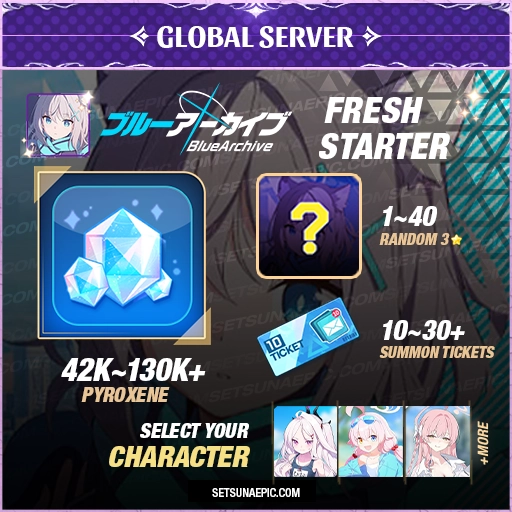 Blue Archive Account Resource Starter Global Server