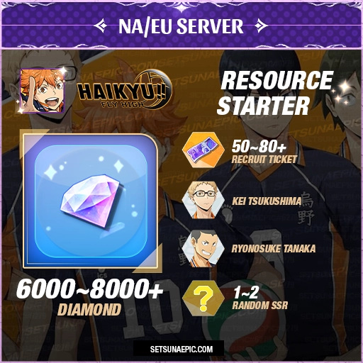 HAIKYU!! FLY HIGH Account Resource Starter Global Server