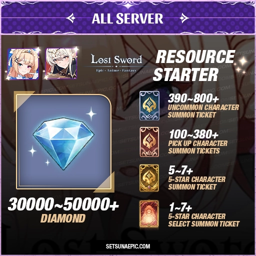 Lost Sword Account Resource Starter Global Server