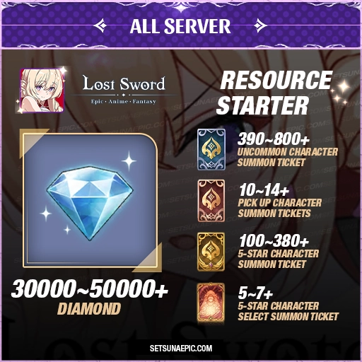 Lost Sword Account Resource Starter Global Server