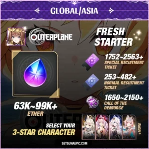 Outerplane Account Fresh Resource Starter Global