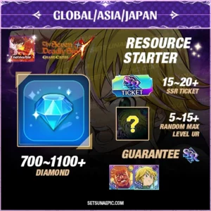 The Seven Deadly Sins Grand Cross Account Resource Starter Global Server