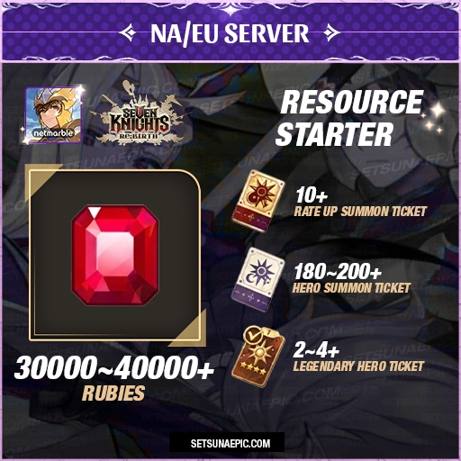 Seven Knights Re:Birth Account Resource Starter All Server