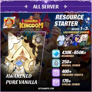 Awakened Pure Vanilla Cookie Run Kingdom Account Starter All Server