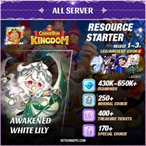 Awakened White Lily Cookie Run Kingdom Account Starter All Server