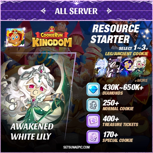 awakened white lily starter account