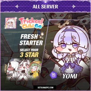yomi trickcal chibi go fresh starter account