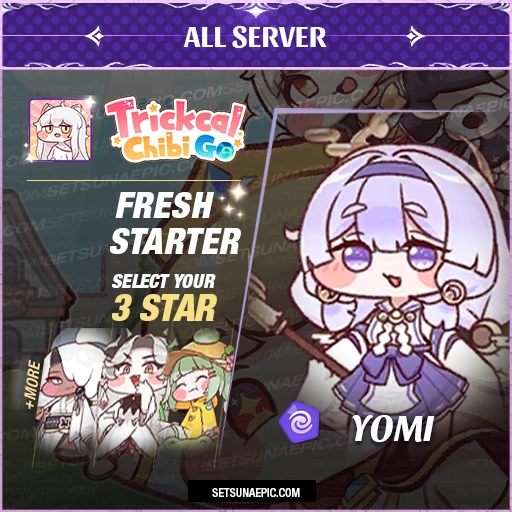 yomi trickcal chibi go fresh starter account