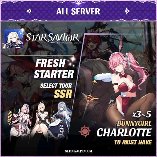 bunny girl charllote star savior starter account