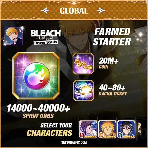 bleach brave souls starter account