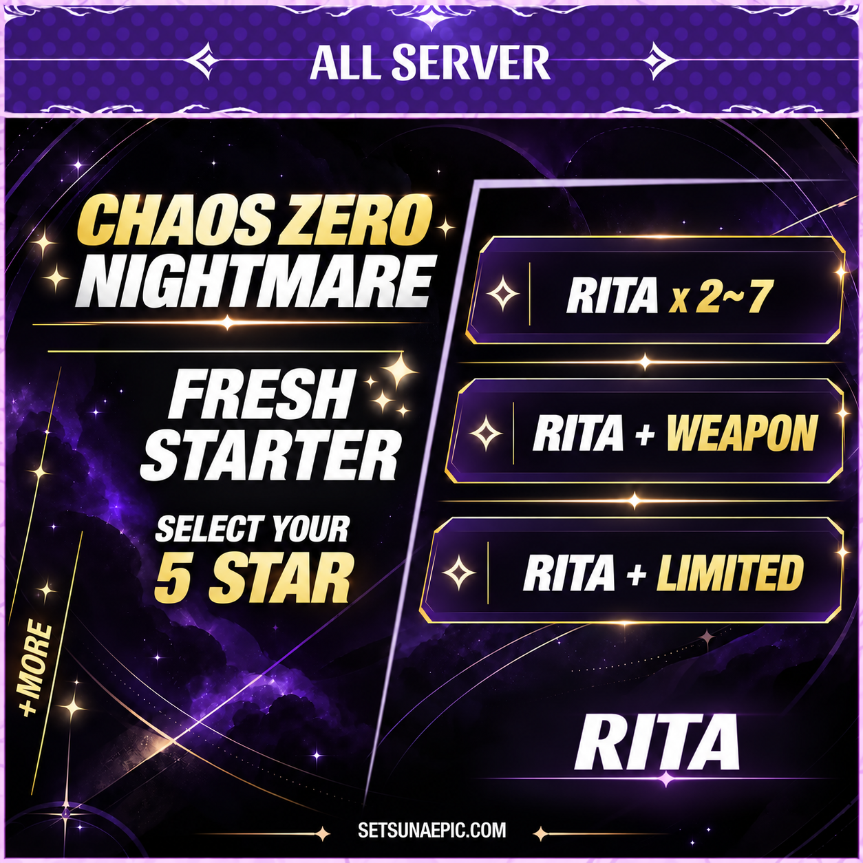 Rita Chaos Nightmare Zero Account Starter All Server