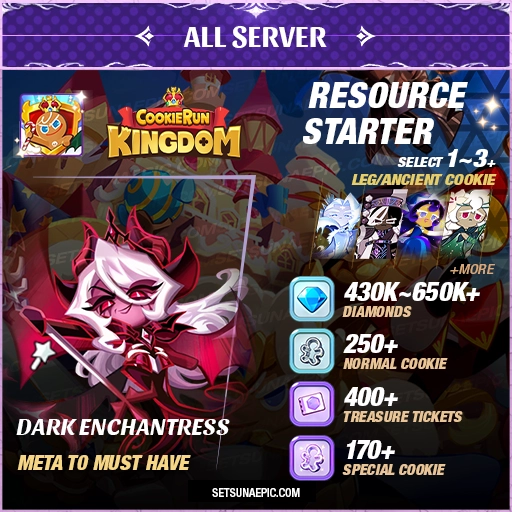 Dark Enchantress Cookie Run Kingdom Account Starter All Server