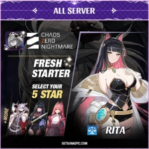 rita chaos zero night fresh starter account