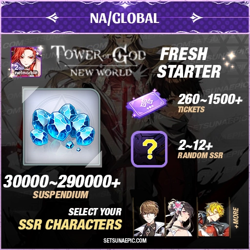 tower of god resource starter account