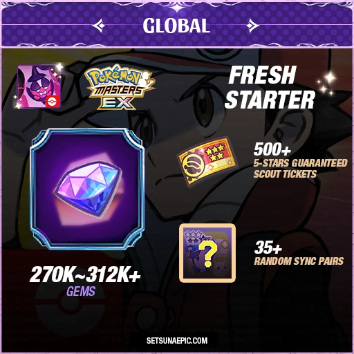 pokemon master resource starter account