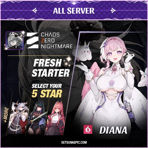 diana chaos zero nightmare starter account