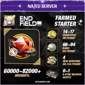 Arknights: End Field Account Farmed Resource Starter All Server
