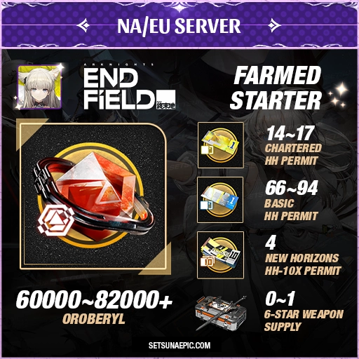 Arknights: Endfield Resource Account Starter All Server