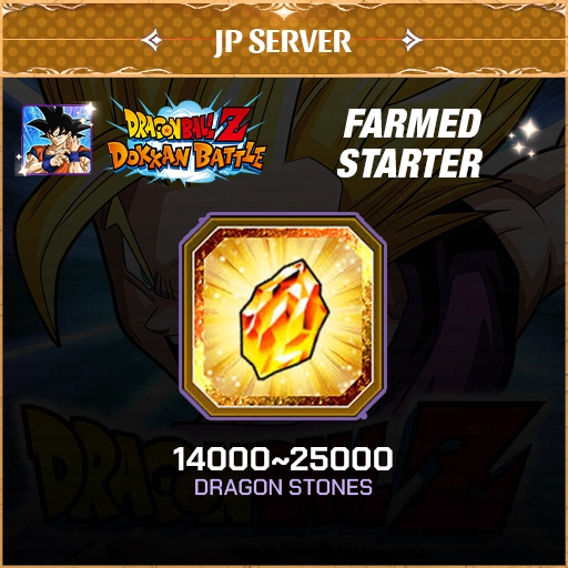 Dragon Ball Z Dokkan Battle Account Farmed Resource Starter Japan Server