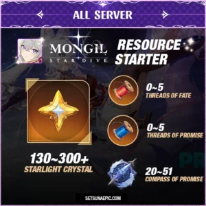 MONGIL: STAR DIVE Resource starter account
