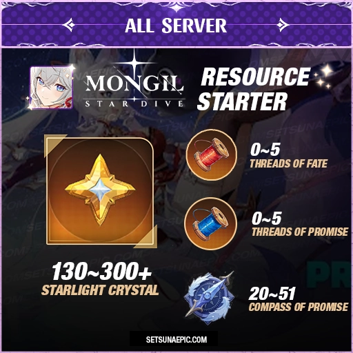 MONGIL: STAR DIVE Resource Account Starter All Server
