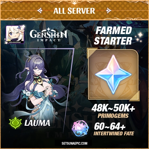 lauma genshin impact farmed starter account