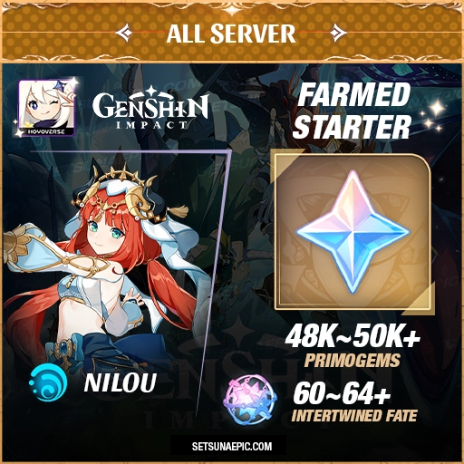 nilou genshin impact farmed starter account