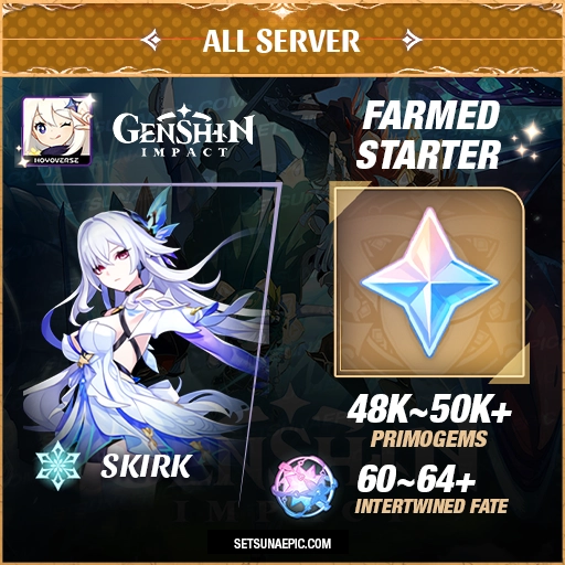 skirk genshin impact farmed starter account