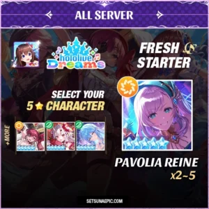 Pavolia Reine hololive Dreams Fresh Starter Account All Server