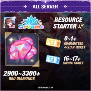 hololive Dreams Resource Starter Account All Server