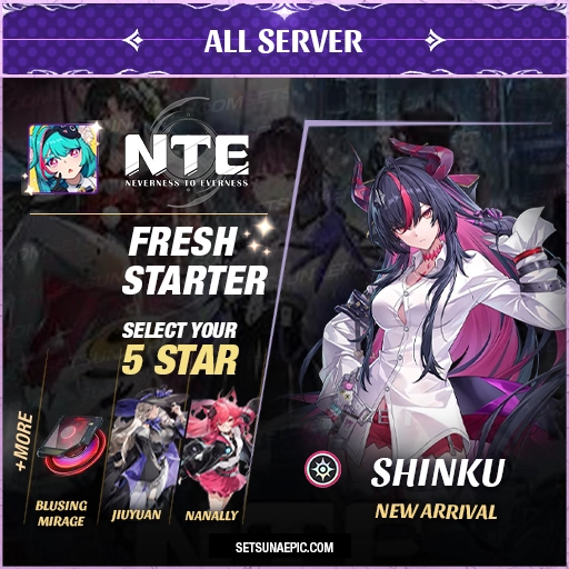 shinku neverness to everness fresh starter account