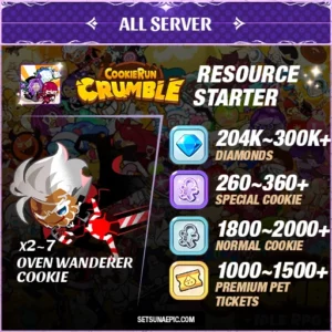 CookieRun: Crumble Resource Starter Account All Server